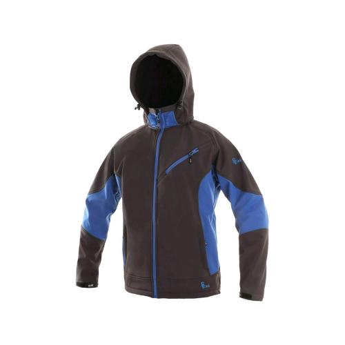 Bunda CXS SACRAMENTO, softshell, pánská, šedo-modrá, vel. 4XL