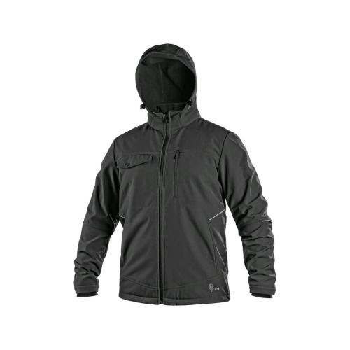 Bunda CXS STRETCH, pánská, softshell, černá, vel. XXL