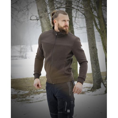 Mikina ARDON®M007 hnědá 5XL