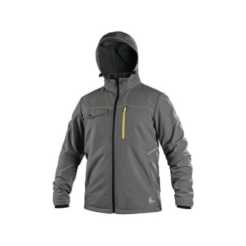 Bunda CXS STRETCH, pánská, softshell, šedá, vel. XL