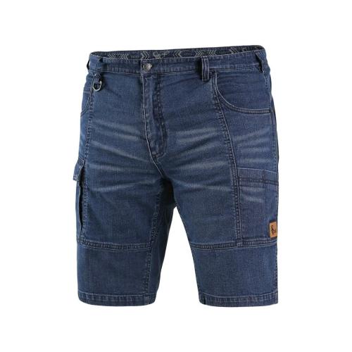 Kraťasy jeans CXS MURET, pánské, modro-černé, vel. 48